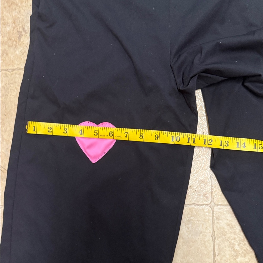 Black Jumpsuit with Pink Heart Accents - Picture 7 of 12